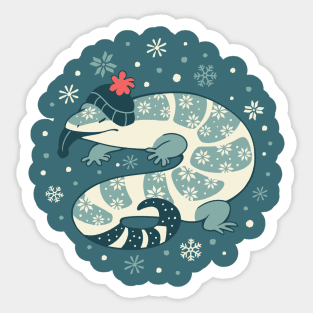 Blunt Blue-Tongued Skink Sticker